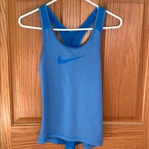 Blue nike shortsleeve tank top